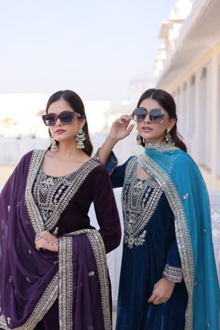 *READYMADE VELVET TOP-PANT WITH DUPATTA COLLECTIONS 2026*