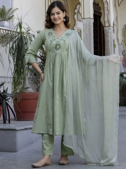 KURTA PANT WITH DUPPATA SET