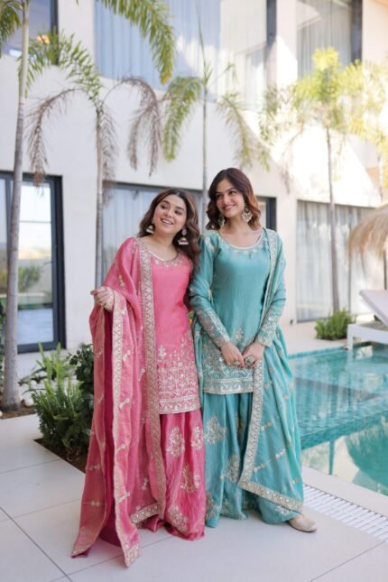 *PREMIUM DESIGNER READYMADE TOP-SHARARA DUPATTA COLLECTIONS 2026*