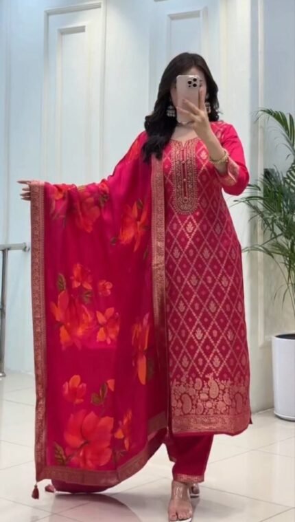 *KURTI,PENT & DUPPTA Set (3 Pieces)*